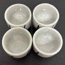 Japanese Sake Set - Porcelain Plum Blossom (5pcs) - Photo 5