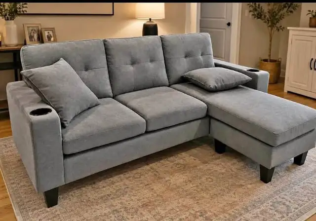 New L Shaped Three Seater Sofa-With Free Delivery