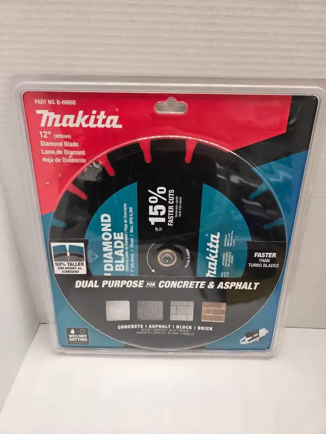 Makita B-69668 12' Diamond Concrete Blade NEW