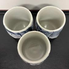 Vintage Handmade Yunomi Cups – Kori Ice Inspired Drip-Glaze - Photo 5