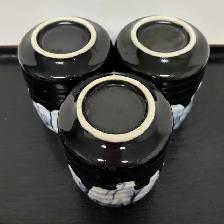 Vintage Handmade Yunomi Cups – Kori Ice Inspired Drip-Glaze - Photo 7