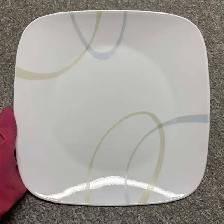 Corelle 10.5' Square 'Simple Lines' Dinner Plates (4pcs) - Photo 5
