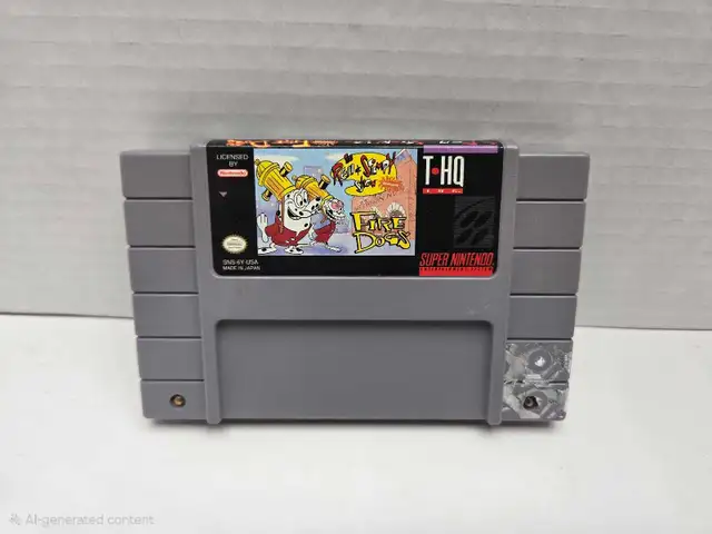 SNES Ren & Stimpy Fire Dogs