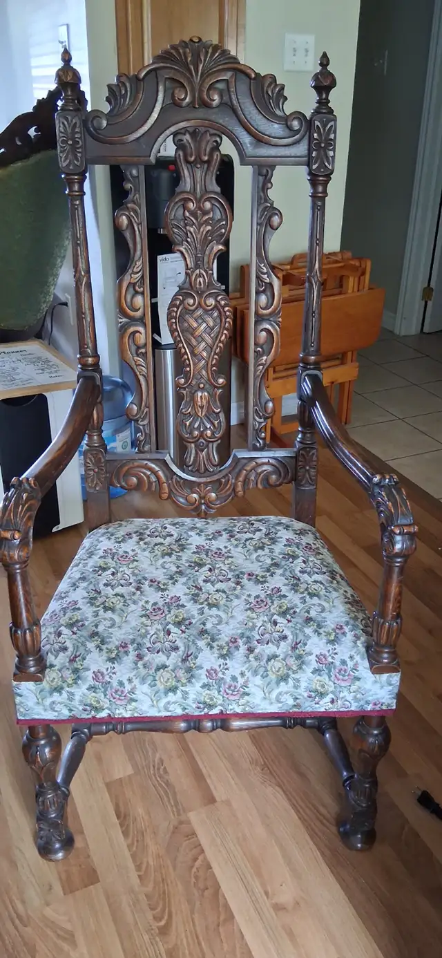 Antique 19th century oak thrown chairs