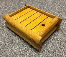 Vintage Handcrafted Japanese Wooden Serving Trays - Set of 2
