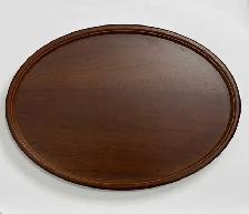 Minimalist Solid Walnut Wood Serving Tray – Oval - Photo 4
