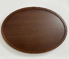 Minimalist Solid Walnut Wood Serving Tray – Oval - Photo 5