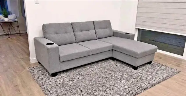 Compact 3 Seater L-Shaped Sofa Set - Free Delivery