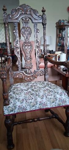 Antique 19th century oak thrown chairs - Photo 3