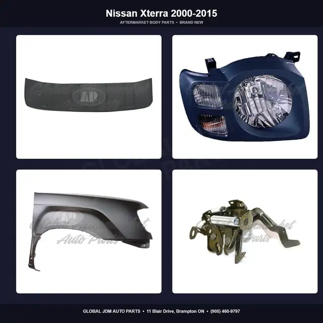 Nissan Xterra 2000-2015 Grille Hood Fender Bumper Absorber