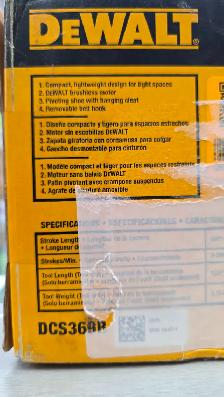 DEWALT 20v Reciprocating Saw DCS369B -BRAND NEW - Photo 2