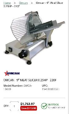 Omcan Large Commercial Electric 9' Meat Slicer - Photo 10