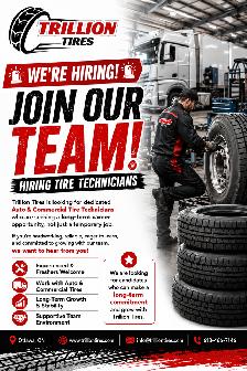 Hiring Auto and Commercial tire technician