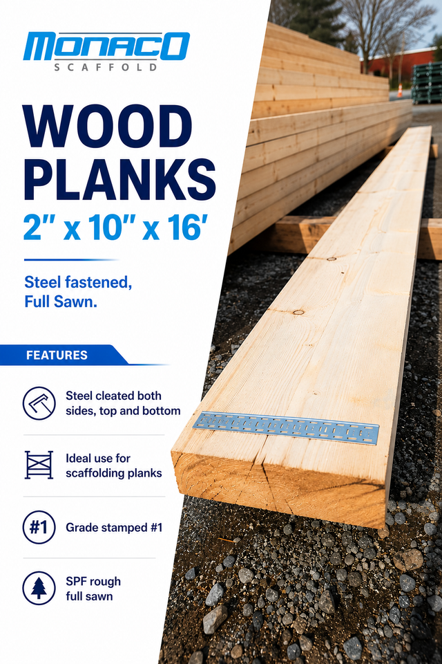 2' x 10' x 16' Wood Plank