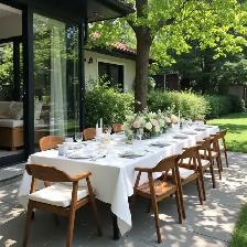 Elegant White Satin Tablecloths (57' x 86') - Photo 8