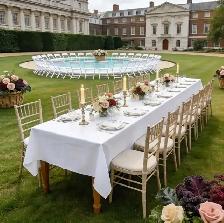Elegant White Satin Tablecloths (57' x 86') - Photo 10