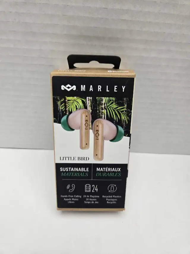 Marley Little Bird Bluetooth Wireless earbuds - Pink NEW