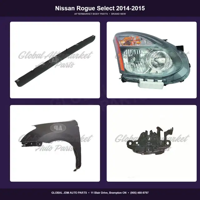 Nissan Rogue Select 2014-2015 Mirror Hood Grille Fender