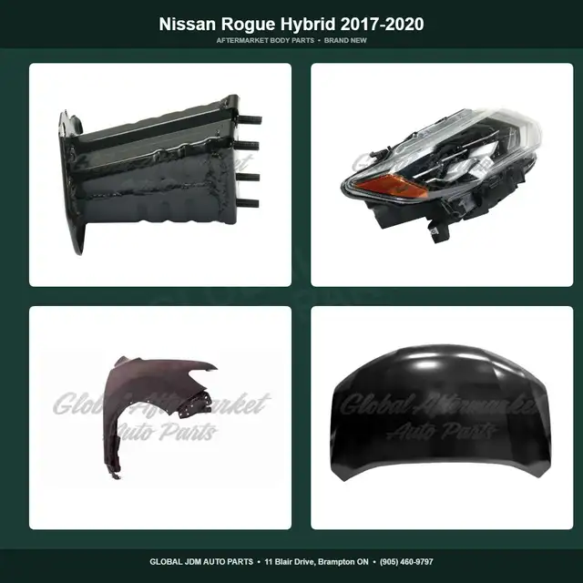 Nissan Rogue Hybrid 2017-2020 Grille Fender Mirror Bumper