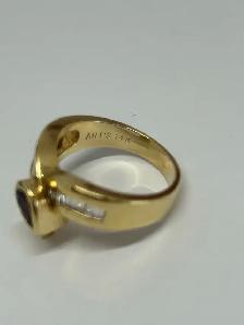 14k vintage bypass Ruby Diamond Ring - Photo 5