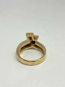 14k vintage bypass Ruby Diamond Ring - Photo 7