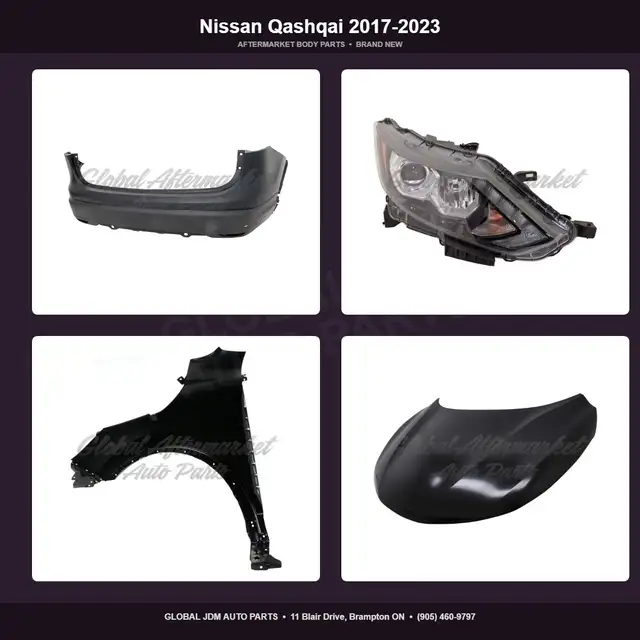 Nissan Qashqai 2017-2023 Grille Hood Bumper Absorber Mirror