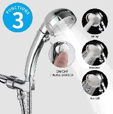 Handheld Shower Head Kit - High Pressure & Water Saving - Photo 9