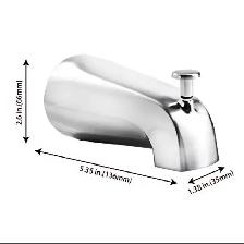 Universal Bathtub Faucet Spout with Diverter - Photo 6
