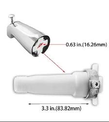 Universal Bathtub Faucet Spout with Diverter - Photo 7