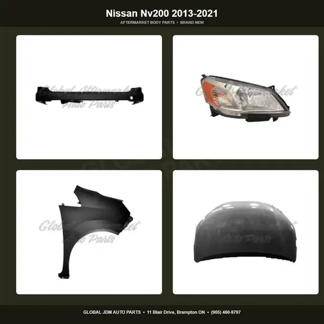 Nissan Nv200 2013-2021 Hood Grille Fender Mirror Bumper