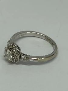 10k WG Diamond Floral Ring - Photo 4