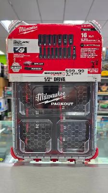 Milwaukee 1/2' Drive Impact Socket Packout Kit - BRAND NEW