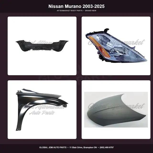 Nissan Murano 2003-2025 Mirror Grille Bumper Hood Absorber
