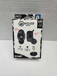 Wicked Audio Axoma Wireless Bluetooth Earbuds - Black NEW