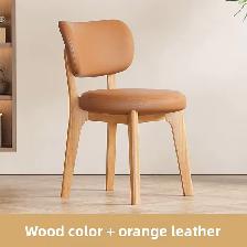 Modern Solid Wood Dining Chairs with Soft Leather Backrest – $12 - Photo 2