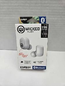 Wicked Audio Embr Bluetooth Earbuds - White NEW