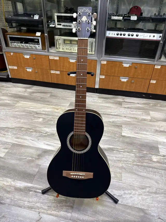 Art Lutgerie AMI Wild Cheary Black Acoustic Guitar