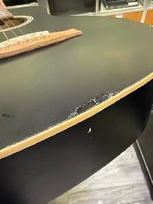 Art Lutgerie AMI Wild Cheary Black Acoustic Guitar - Photo 7