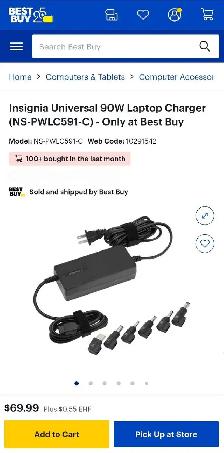 Insignia Universal 90W Laptop Charger - Photo 9