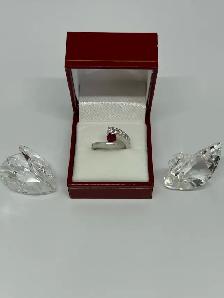 18k WG bypass Ruby and Diamond Ring - Photo 3