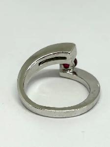 18k WG bypass Ruby and Diamond Ring - Photo 6