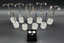 10k Solid Gold Earrings, Hoops, Cross, Studs with Diamonds