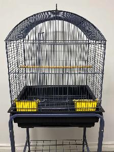 Navy Blue Bird Cage with Rolling Stand - Photo 6