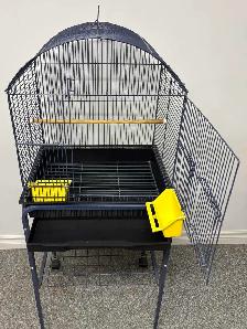 Navy Blue Bird Cage with Rolling Stand - Photo 9