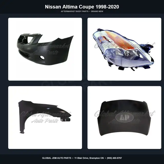 Nissan Altima Coupe 1998-2020 Grille Hood Bumper Mirror