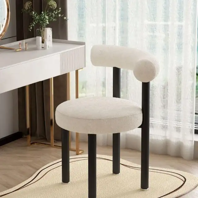 Cozy Bouclé Dining & Lounge Chair – $99 Each