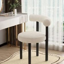 Cozy Bouclé Dining & Lounge Chair – $99 Each