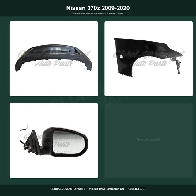 Nissan 370z 2009-2020 Bumper Fender Mirror Aftermarket Parts