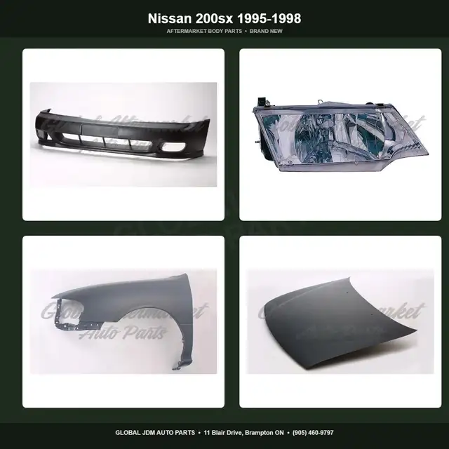 Nissan 200sx 1995-1998 Grille Bumper Hood Fender Mirror