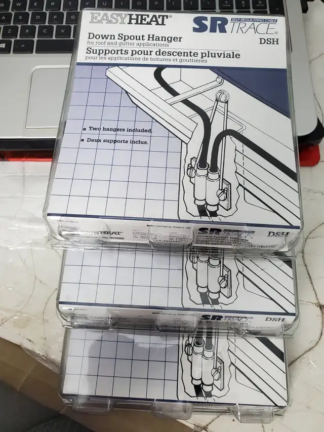 DOWNSPOUT DEICING HANGER KIT